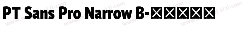 PT Sans Pro Narrow B字体转换